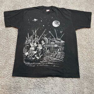 Vintage 90s Disney Designs Disneyland Hotel Mickey Minnie Galaxy Single Stitch O